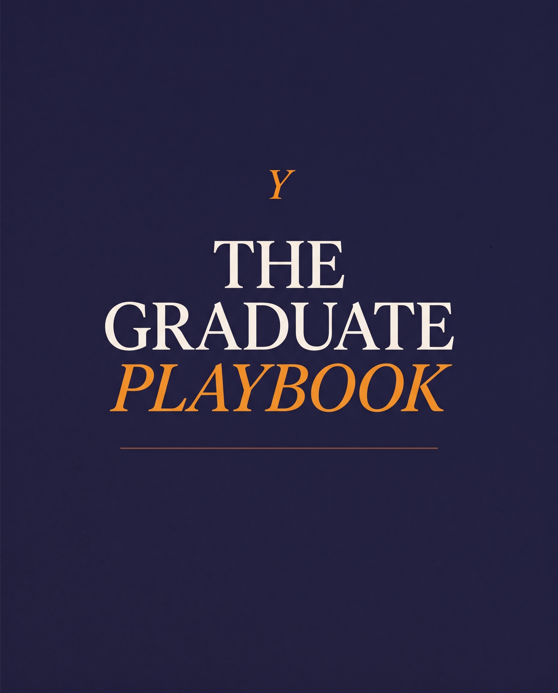 The Graduate Playbook, book cover